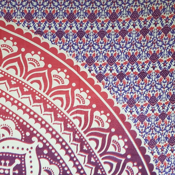 Big Pink and Purple Mandala Tapestry - Picture 9 of 10
